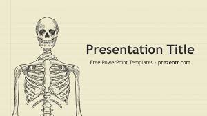 Free Human Skeleton Powerpoint Template Prezentr Ppt Templates