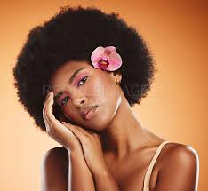 black woman beauty and makeup skin