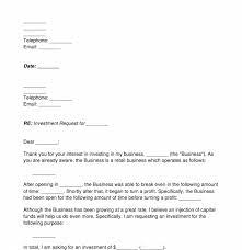 investment proposal letter template