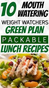 green plan packable lunch recipes