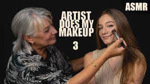 asmr makeup artist does my makeup