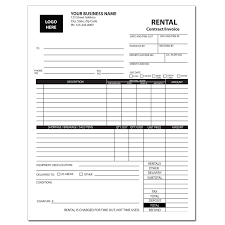 equipment forms invoice printing