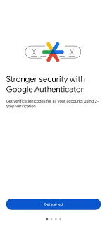 google authenticator on the app