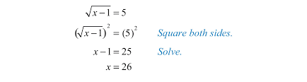 Solving Radical Equations