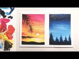 Acrylic Painting For Beginners Sunset