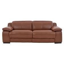 Gian Marco Tan Leather Power Reclining