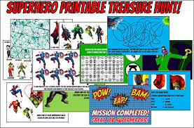 100 superhero trivia questions answers meebily. Printable Superhero Treasure Hunt Game