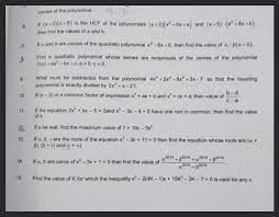 Is The Hcf Of The Polynomials