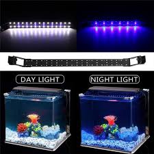 14w 53cm Blue White Led Adjustable Aquarium Fish Tank Lamp Super Slim Clip On Light