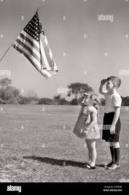 Children Saluting Flag High Resolution Stock Photography and Images - Alamy