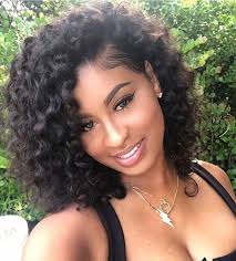 While synthetic hair wigs for women are easier to maintain, real hair wigs for black women. The Most Fashionable Curly Hair Bow Models Natural Hair Styles Hair Beauty Hair Styles