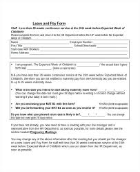 30 leave letter templates pdf doc