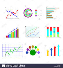 Set Of Template Color Chart And Graphic Infochart Mockup