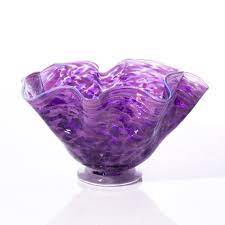 Purple Blown Glass Bowl Blown Glass