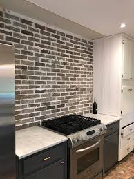 Because the residence is the purposes for anyone. Kitchen Update With The Home Depot Limewash Brick Backsplash Lifestyled Atlanta