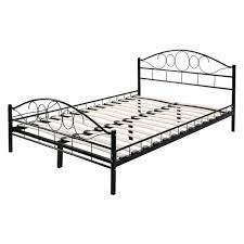 queen size metal bed frame wood slats