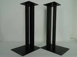 1 pair apollo speaker stands in black