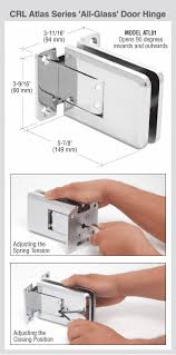 Crl Polished Chrome Atlas Glass Door Hinge