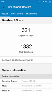 Xiaomi poco m3 android smartphone. Xiaomi Poco M3 4 64gb Geekbench Benchmark Score Results