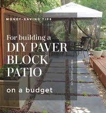 Budget Friendly Diy Paver Block Patio