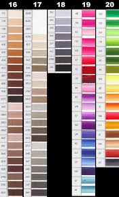 Dmc Perle Threads Color Chart Nakpunar