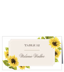 Sunflower Frame Place Cards