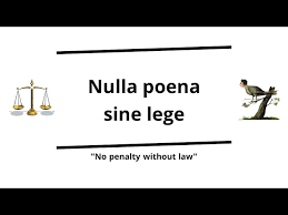 penalty without law legal principle