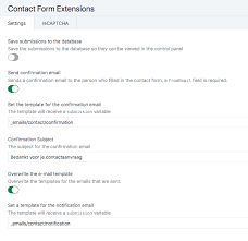 Contact Form Extensions