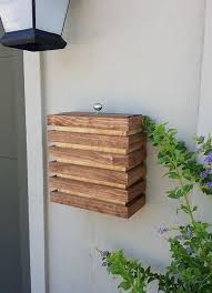 modern mailbox wall mount mailbox