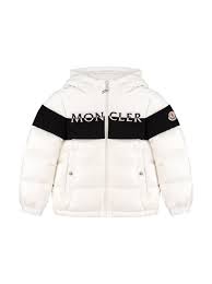 logo print quilted down jacket