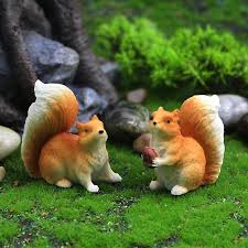 2pcs Cute Mini Squirrel Animal