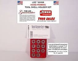 Details About Lee 90198 Lee Hand Priming Tool Shell Holder Set 11 Of Most Popular Sizes