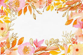 flower watercolor background vector