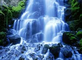 Air mengalir dari hutan lebat nan hijau di belakangnya dan kemudian jatuh rapi di tempat berbentuk setengah lingkaran. 55 Gambar Pemandangan Air Terjun Terindah Dan Tercantik Di Dunia