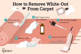 how to remove white out from carpet and