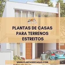 24 modelos de plantas de casa térrea. 8 Plantas De Casas Para Terreno Estreito Plantas De Casas