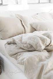 linen bedding set in natural linen