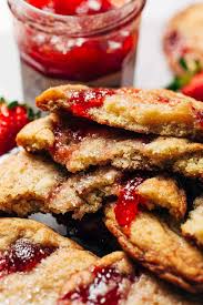 strawberry jam sugar cookies