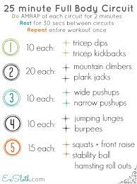 25 min full body circuit workout