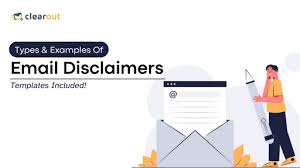 email disclaimer exles with