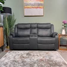 bruno 2 seater recliner with console