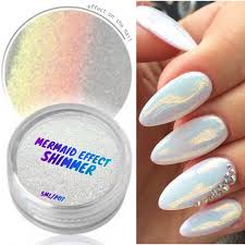 mermaid effect glitter nail art powder