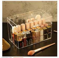 acrylic makeup organizer storage box