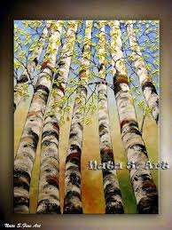 Original Birch Tree Painting Extra