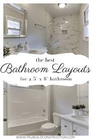 the best 5 x 8 bathroom layouts and