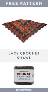 Lacy Crochet Shawl Free Crochet Pattern Bernat Super