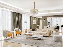 luxurious living room collocation homary