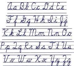 Enchanted Learning Search New American Cursive Handwriting