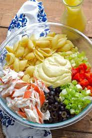 crab pasta salad simple joy