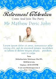 Retirement Announcement Flyer Template Rosejuice Info